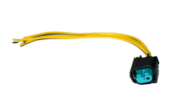 Ersatz - Stecker 3-PIN versetzt - seitlich view - MIN-R61132359998-RK, ersetzt 61130141152, ersetzt 61132359998, ersetzt 61138365348 - Kabel Reparatur - Set für Klima, PDC, ESP, ... für BMW / MINI Kabel Reparatur-Set für BMW MINI, Reparaturset